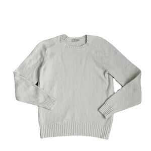 AYR Sweater Women’s X Small Off White Cream Crewneck Pullover Organic Cotton
